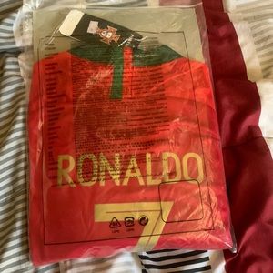 Ronaldo cr7 youth 2 piece shorts and jersey